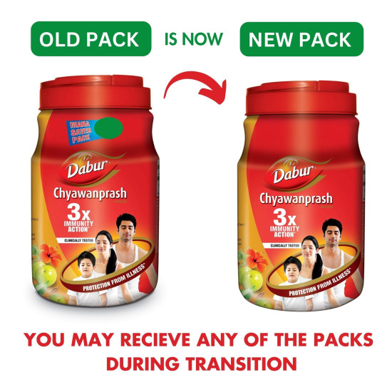 Dabur Chyawanprash - 2kg | 3X Immunity Action - Ayurvedic Health Supplement