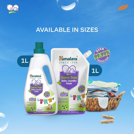 Himalaya Germ Free Baby Laundry Wash 1 L Pouch - Effective Germ Removal