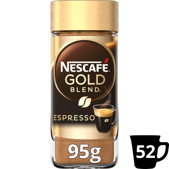 Nescafe Gold Blend Espresso - Rich Crema 100% Arabica Coffee 95g