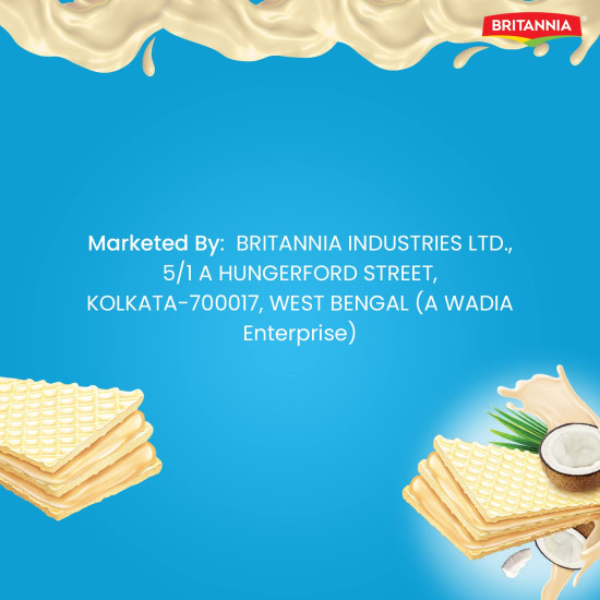 Britannia Treat Crème Wafers Coconut - Crispy & Creamy Delight
