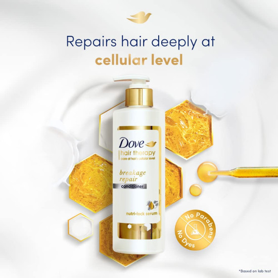 Dove Hair Therapy Breakage Repair Conditioner - Nutri-Lock Serum for Thicker Hair