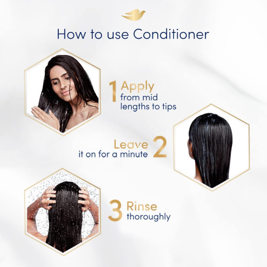 Dove Hair Therapy Breakage Repair Conditioner - Nutri-Lock Serum for Thicker Hair