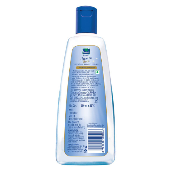 Parachute Advansed Jasmine Gold Coconut Hair Oil - Super Shiny & Non-Sticky