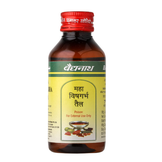 Baidyanath Mahavishgarbh tail - 100 ml | Helps in Mascular pain, inflammatory infections and acute vatrogas (Pack of 1)