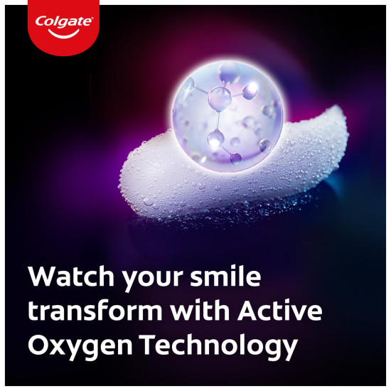 Colgate Visible White O2 Teeth Whitening Toothpaste - Enamel Safe & Aromatic Mint