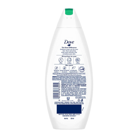 Dove Refreshing Body Wash - Cucumber & Green Tea Scent, 250 ml