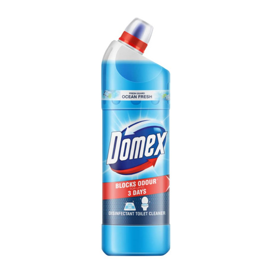 Domex Fresh Guard Disinfectant Toilet Cleaner - Ocean Fresh - Freshness for 100 Flushes Domex Fresh Guard Disinfectant Toilet Cleaner - Ocean Fresh - Freshness for 100 Flushes