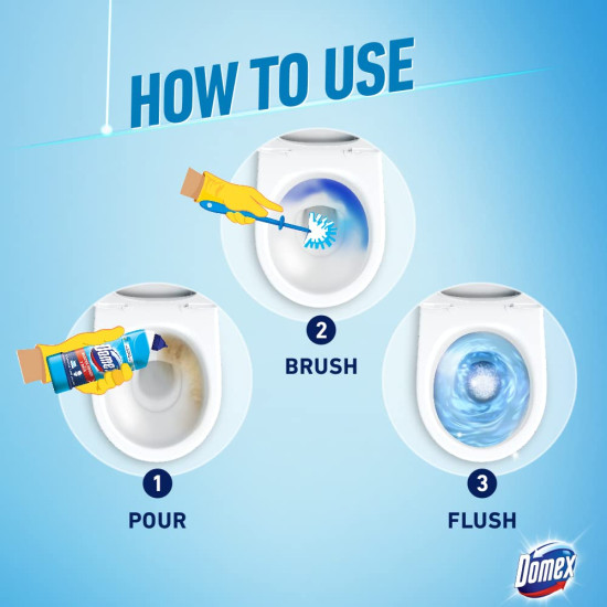 Domex Fresh Guard Disinfectant Toilet Cleaner - Ocean Fresh - Freshness for 100 Flushes Domex Fresh Guard Disinfectant Toilet Cleaner - Ocean Fresh - Freshness for 100 Flushes