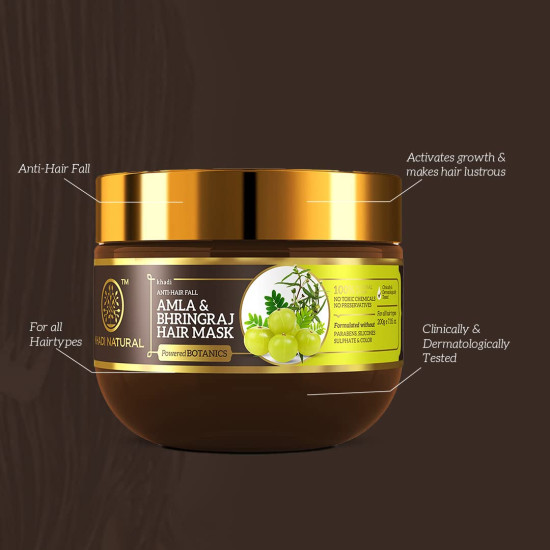 Khadi Natural Amla & Bhringraj Hair Mask - Anti-Hair Fall Solution
