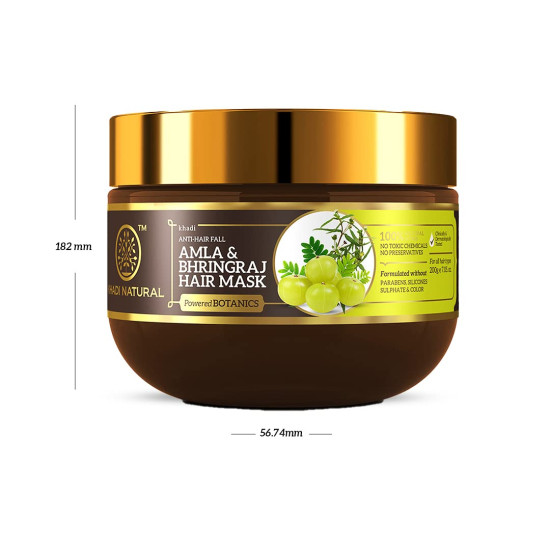 Khadi Natural Amla & Bhringraj Hair Mask - Anti-Hair Fall Solution