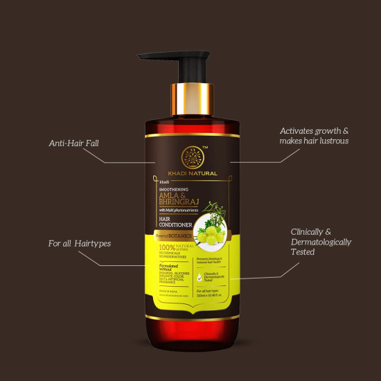 Khadi Natural Amla & Bhringraj Hair Conditioner - Nourishes & Smoothens
