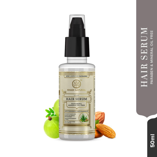 Khadi Natural Hair Serum - Soft, Shiny & Frizz-Free Hair