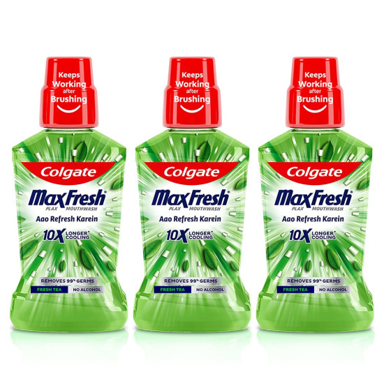 Colgate Maxfresh Plax Antibacterial Mouthwash - 24/7 Fresh Breath