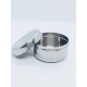 Stainless Steel Flat Steel Dabbi/Fridge Container 25 ml (Pack of 10)