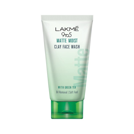 Lakme 9to5 Matte Moist Clay Facewash - Oil Removal & Refreshing Matte Skin