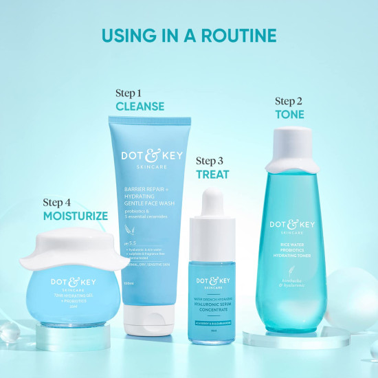 Dot & Key Rice Water Hydrating Toner - Alcohol-Free & Quick Absorbing