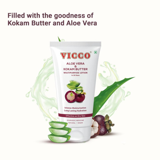 Vicco Aloe Vera and Kokam Butter Multipurpose Lotion - Intense Moisturization