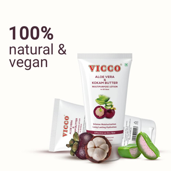 Vicco Aloe Vera and Kokam Butter Multipurpose Lotion - Intense Moisturization