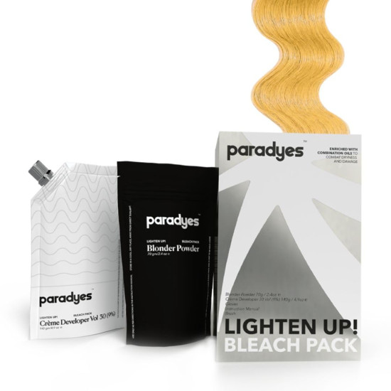 Paradyes Lighten Up! Bleach Pack 30 Vol. - Enriched with Flax, Almond & Olive Oils