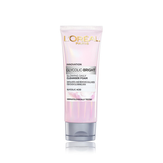 L'Oreal Paris Glycolic Bright Daily Foaming Face Cleanser - For Radiant Skin