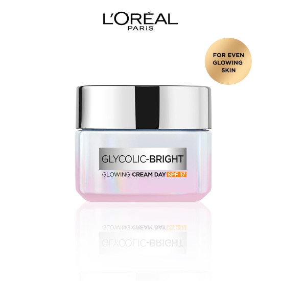 L'Oreal Paris Glycolic Bright Day Cream - Skin Brightening with SPF 17
