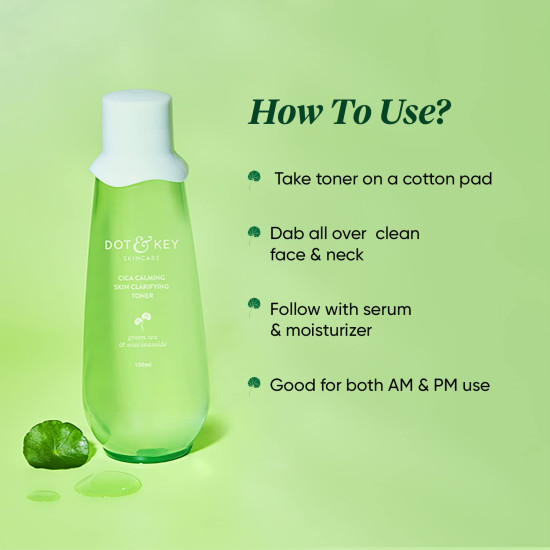 Dot & Key Cica Calming Skin Clarifying Toner - For Acne Prone Skin