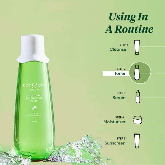 Dot & Key Cica Calming Skin Clarifying Toner - For Acne Prone Skin