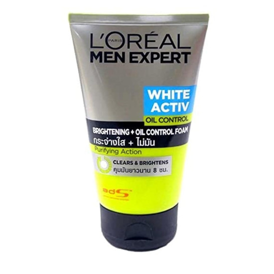 L'Oreal Paris Men Expert White Activ Oil Control Charcoal Foam - Clear Skin Solution