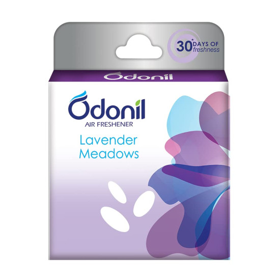 Odonil Bathroom Air Freshener Blocks - Lavender Meadow - Long Lasting Fragrance