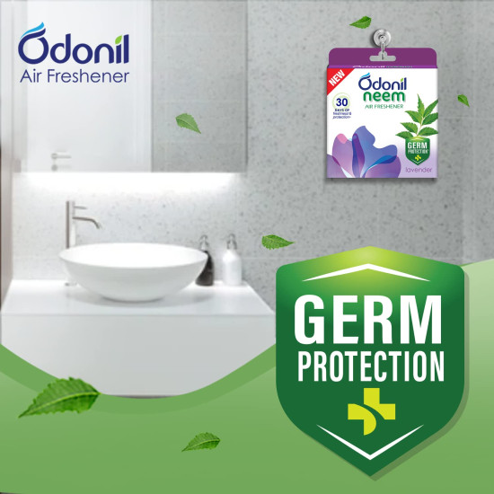 Odonil Bathroom Air Freshener Blocks - Neem Jasmine Mist - Long-lasting Freshness