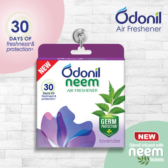 Odonil Bathroom Air Freshener Blocks - Neem Jasmine Mist - Long-lasting Freshness