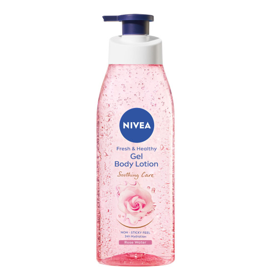 NIVEA Gel Body Lotion 390 ml - Refreshing Care with Rose Water