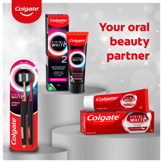 Colgate Visible White 165g Toothpaste - Teeth Whitening & Enamel Protection