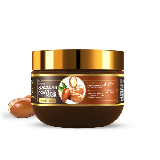 Khadi Natural Moroccan Argan Hair Mask 200gm - Renewing Hair Care