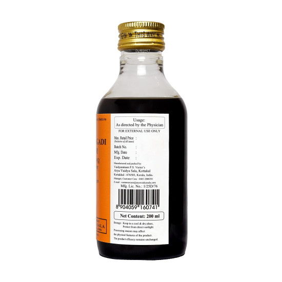 Kottakkal Ayurveda Nilibhringadi Tailam - 200 ml, Enriched With Natural Ingredients