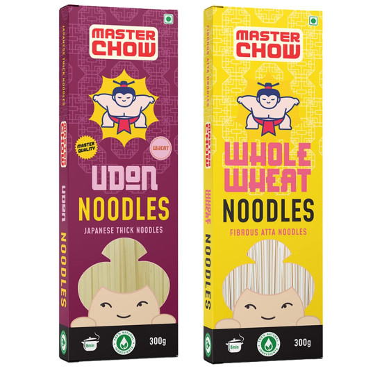 MasterChow Healthy Atta Noodle Pack of 2 - 100% Organic Atta