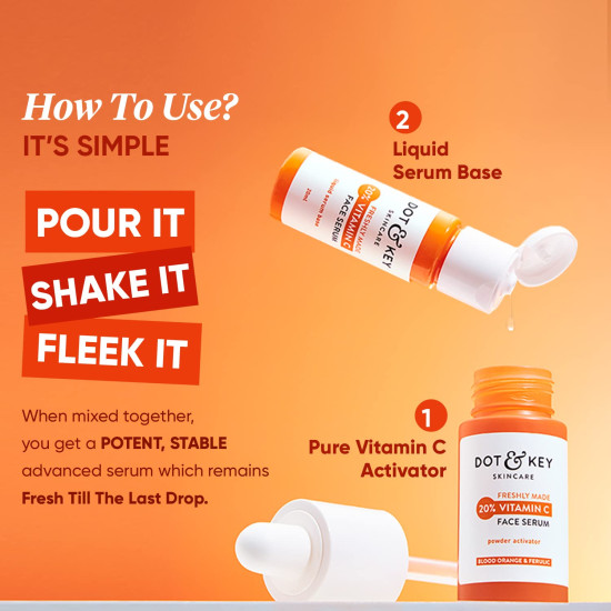 Dot & Key 20% Vitamin C Face Serum - Skin Glow & Pigmentation Reduction