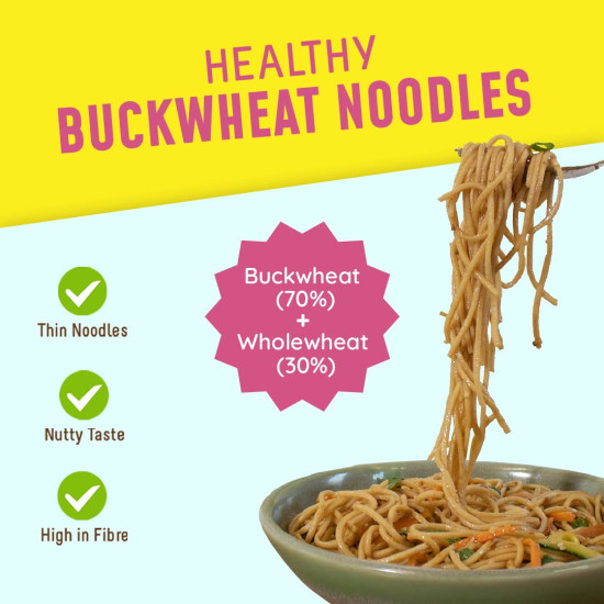 MasterChow Healthy Soba Noodles - 70% Buckwheat & 30% Whole Wheat