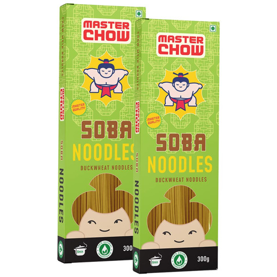 MasterChow Healthy Soba Noodles - Buckwheat & Whole Wheat - Pack of 2