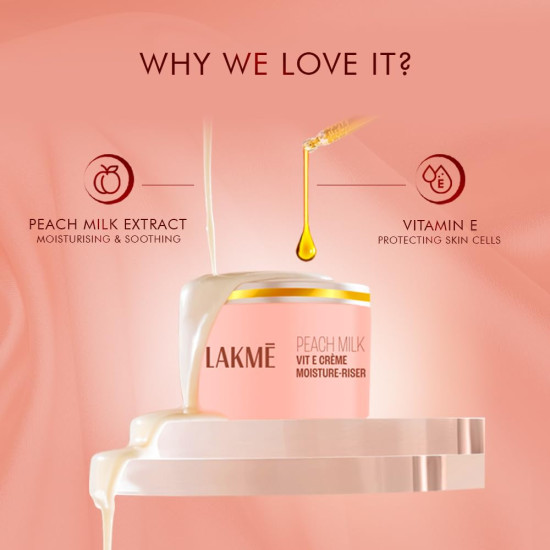 Lakme Peach Milk Soft Creme Face Moisturizer - For Soft, Glowing Skin