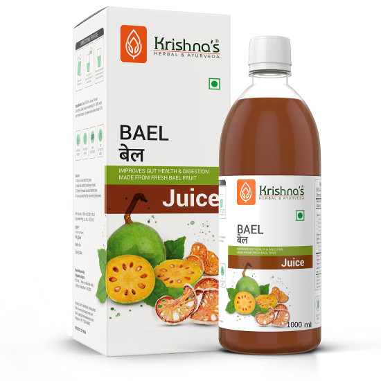 KRISHNA'S HERBAL & AYURVEDA Bael Juice - Sugar-Free Gut Health Elixir