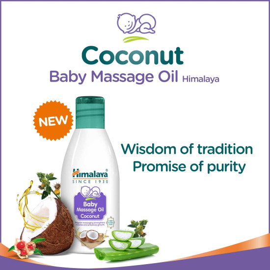 Himalaya Baby Massage Oil (Coconut) 100 ml - Nourish & Enhance Baby's Skin