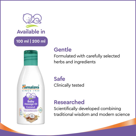 Himalaya Baby Massage Oil (Coconut) 100 ml - Nourish & Enhance Baby's Skin