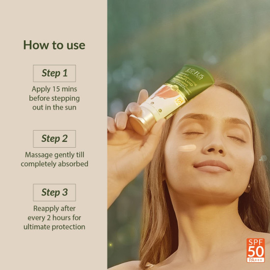 Lotus Botanicals Vitamin C Skin Brightening MatteFluid Sunscreen - SPF 50 Protection