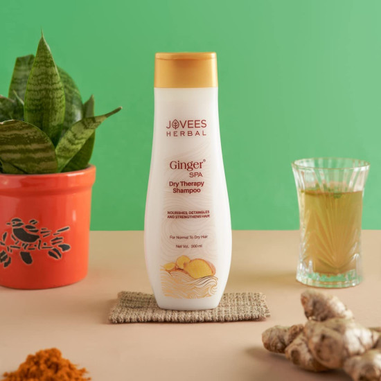 Jovees Herbal Ginger Spa Dry Therapy Shampoo - Nourishes and Strengthens