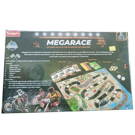 Funskool Megarace Adventure Game - Thrilling Bike Adventures for Kids