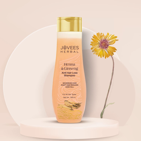 Jovees Herbal Henna & Ginseng Anti Hair Loss Shampoo - For Hair Growth & Hair Fall Control