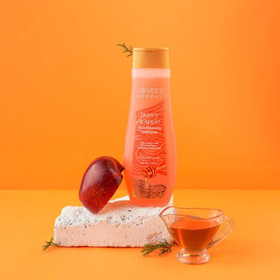 Jovees Herbal Honey & Apple Conditioning Shampoo - Frizz Control & Hair Repair
