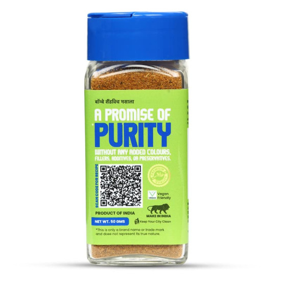 CRISTA Bombay Sandwich Masala - Authentic Indian Spice for Vegan Sandwiches