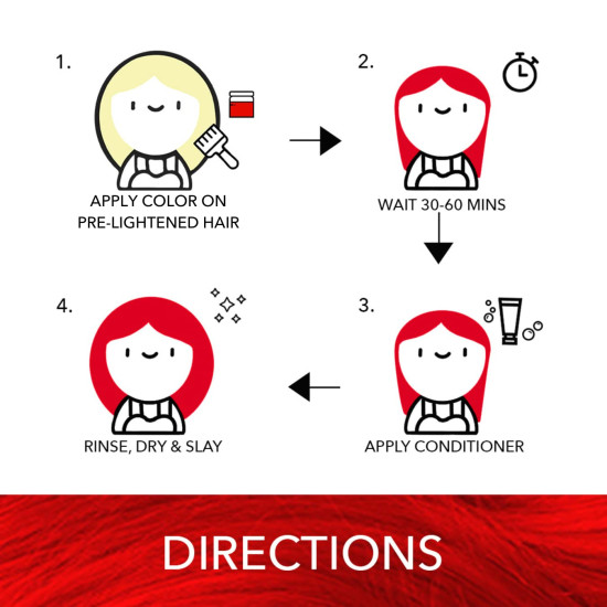 Paradyes Semi-permanent Rubra Red Hair Colour - Infused with Aloe-vera & Amla